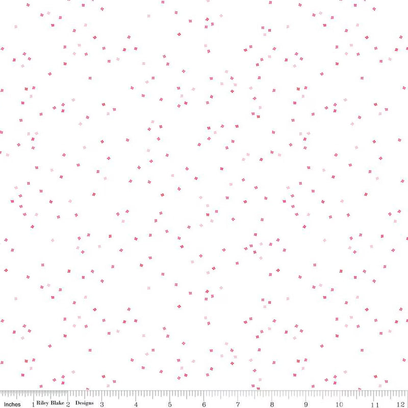 Blossom for Riley Blake Designs- Blossom on Pink C730-ALLTHEPINK- Half Yard
