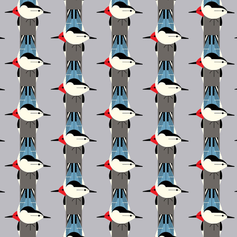 Iconic by Charley Harper- Upside Downside CH-05 Half Yard- October 2024