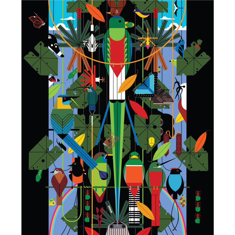 Monteverde Habitat by Charley Harper- Poster Panel CH-366