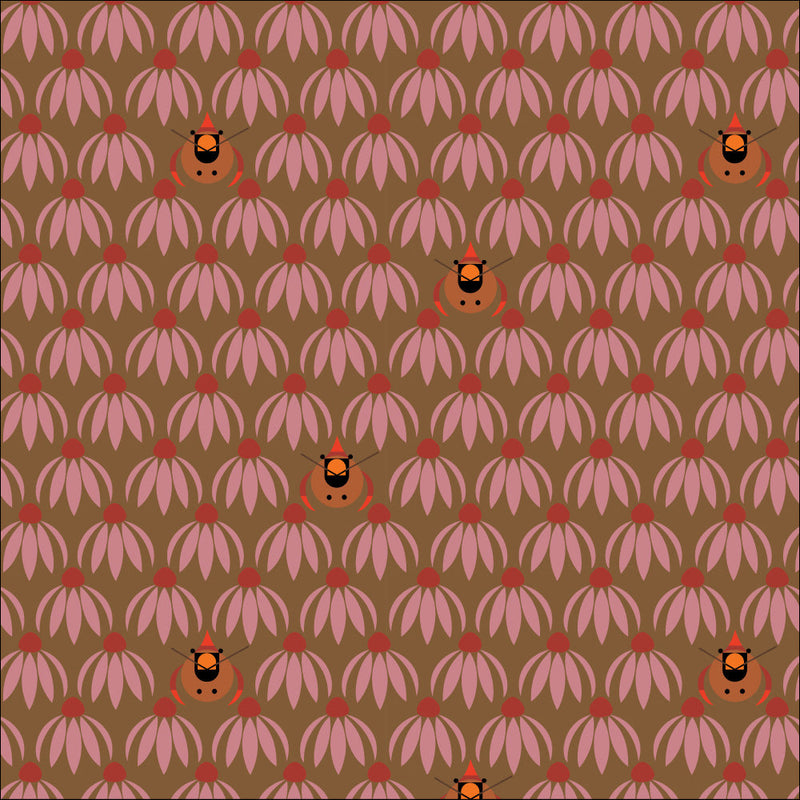 Long Branch by Charley Harper- Cardinal CH-470 Camo- Half Yard- October 2026