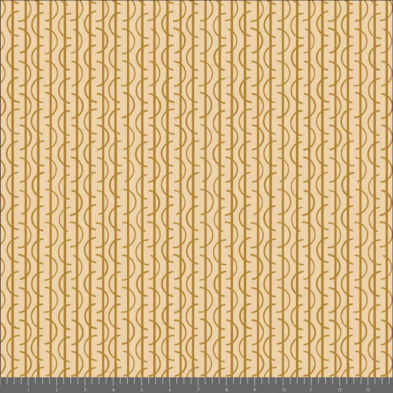 Long Branch by Charley Harper- Long Branch Wool CH-475 Chai- Half Yard- October 2026