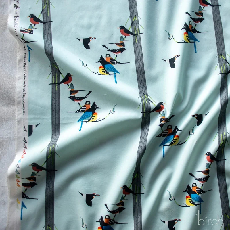 Sierra Range by Charley Harper- Birds on Pine CH-164  Half Yard- August 2026