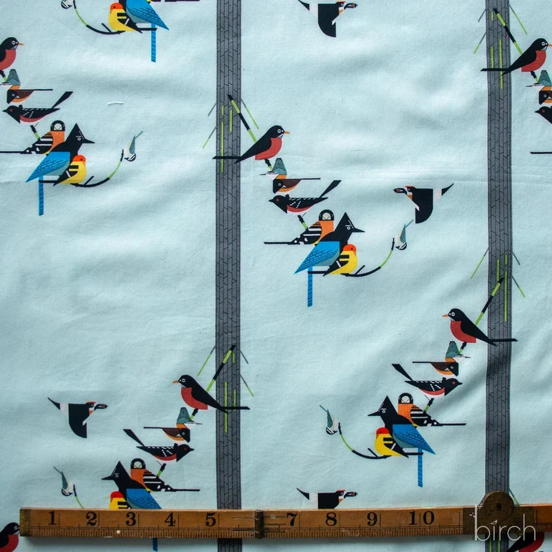 Sierra Range by Charley Harper- Birds on Pine CH-164  Half Yard- August 2026