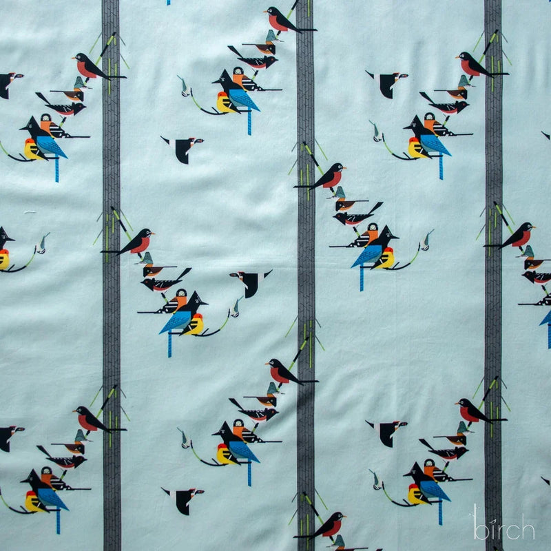 Sierra Range by Charley Harper- Birds on Pine CH-164  Half Yard- August 2026