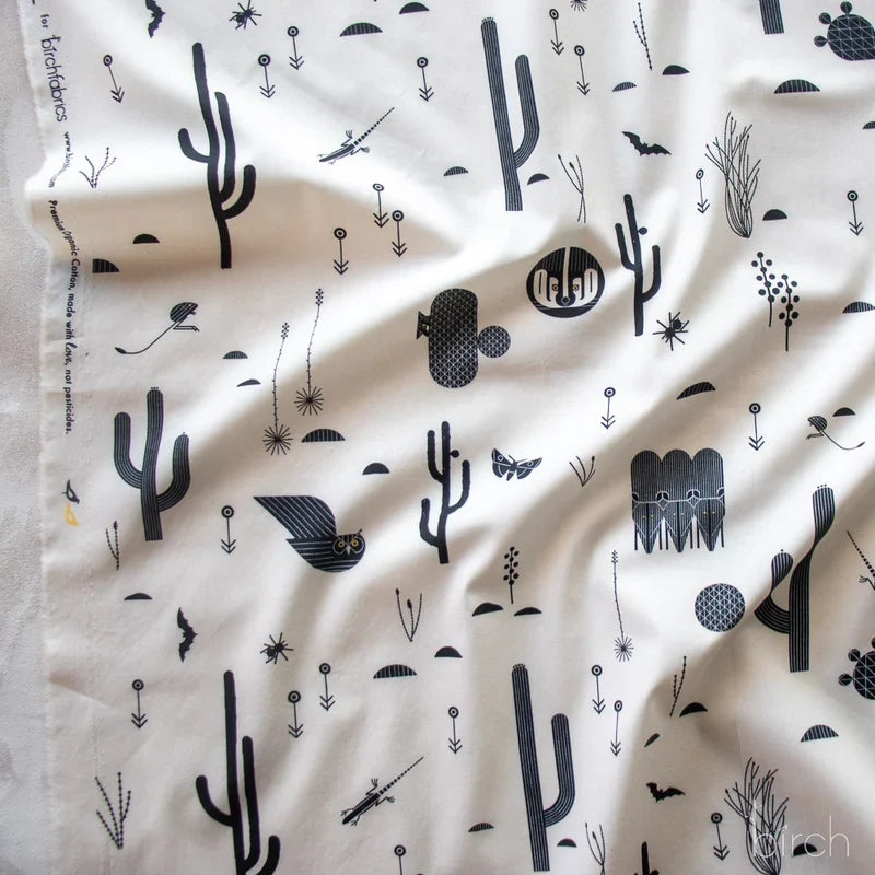 The Desert by Charley Harper- Desert Silhouette Cream CH-219 Half Yard- August 2026