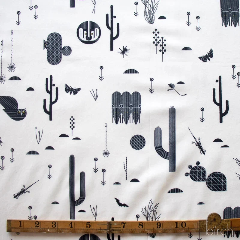 The Desert by Charley Harper- Desert Silhouette Cream CH-219 Half Yard- August 2026