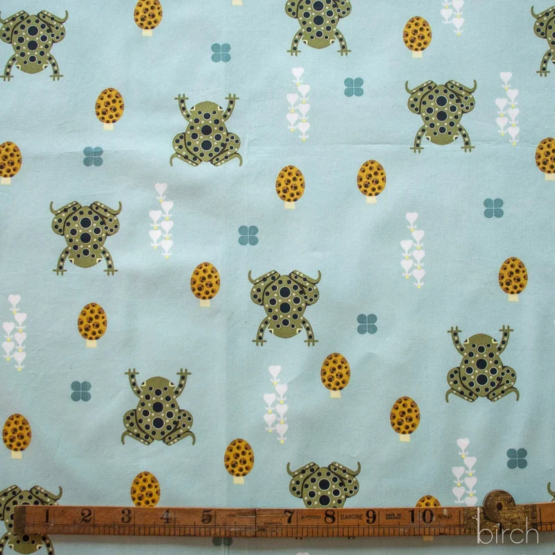 Woodland Wonders by Charley Harper- Toad and Shroom Haze CH-461 Half Yard- August 2026