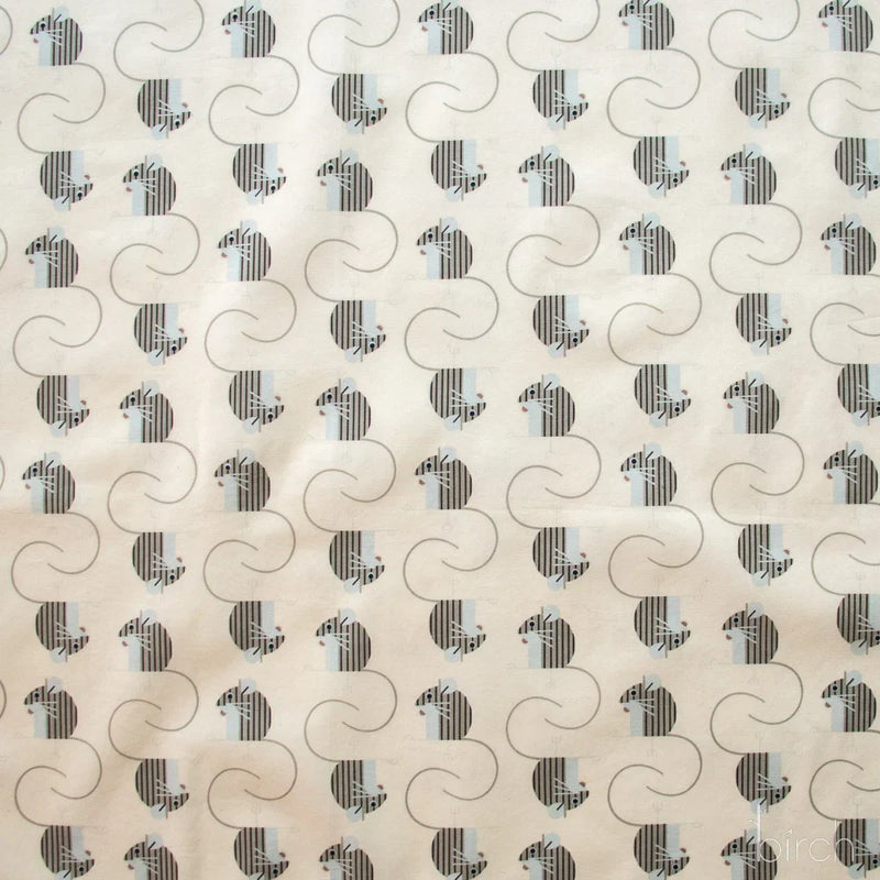 Woodland Wonders by Charley Harper- Field Mouse Cream CH-463 Half Yard- August 2026