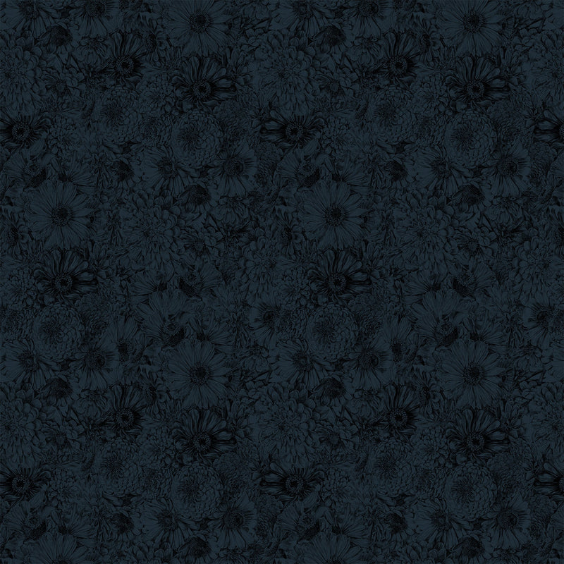 PRE-Order Anna Maria Textiles- Gentle Rendering- Bounty CLAMT105-99L Midnight- Half Yard- April 2027