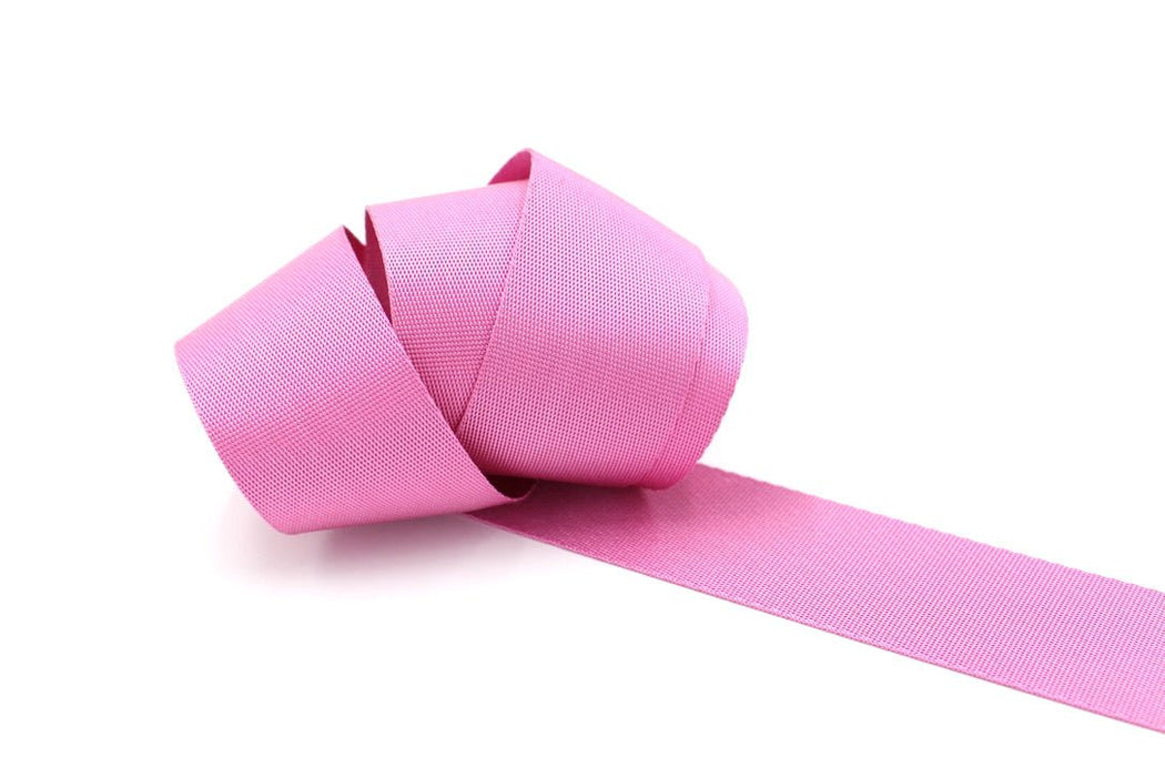 Hot Pink 1.5 inch (38mm) width Nylon Webbing- by the yard