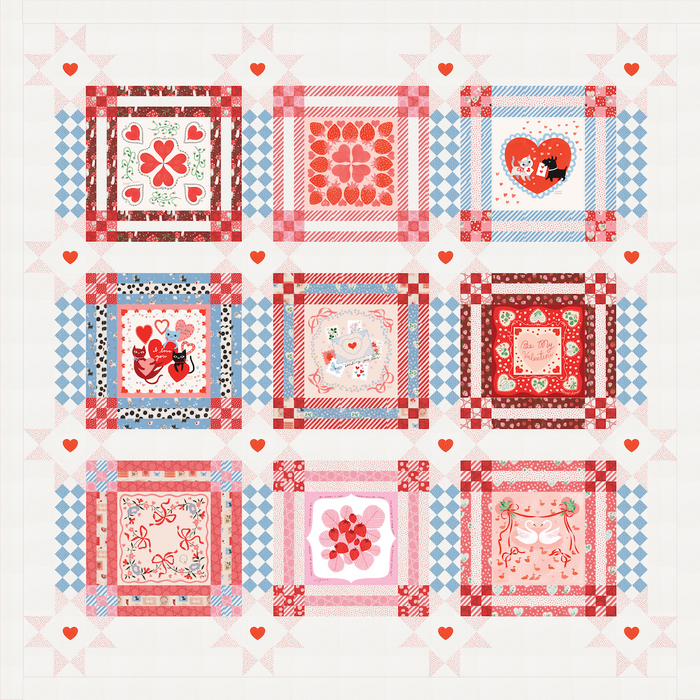 Nuts and Chews Quilt Kit featuring Funny Valentine by Lizzy House- November 2025