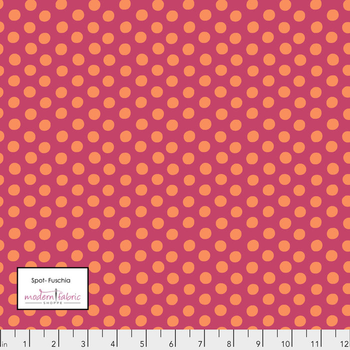 Kaffe Fassett Collective- Spot PWGP070.FUCHSIA- Half Yard