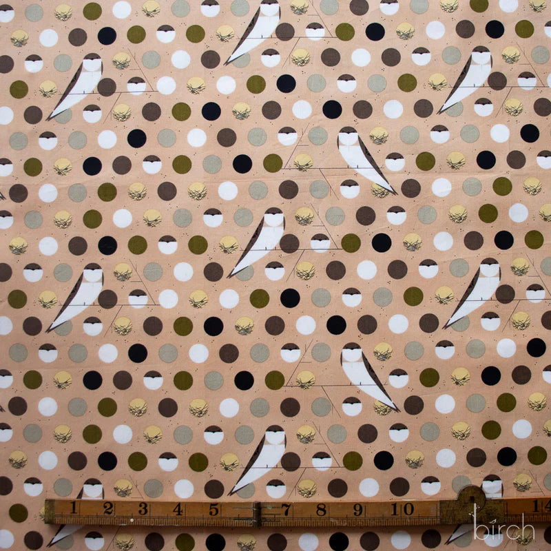 Iconic Vol. 2 by Charley Harper- Bank Swallow Brown CH-58  Half Yard- 2026