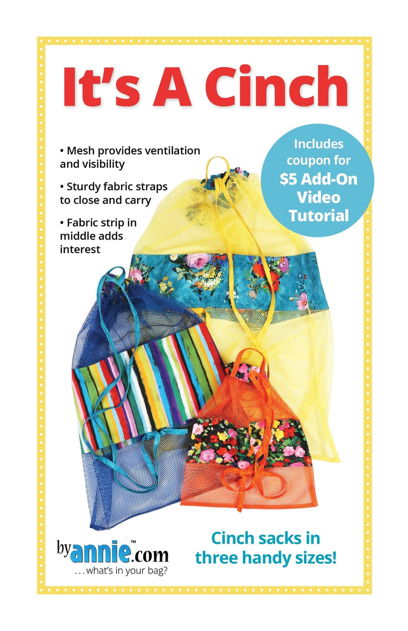 By Annie- It's A Cinch Bag Pattern