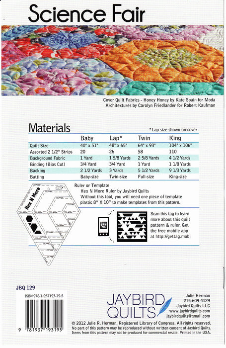 Science Fair Quilt Pattern By Jaybirds Quilts