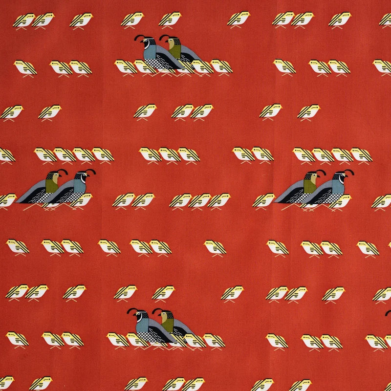 Sierra Range by Charley Harper- California Quail CH-161  Half Yard- August 2026