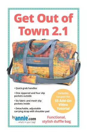 By Annie- Get Out of Town Duffle II Pattern