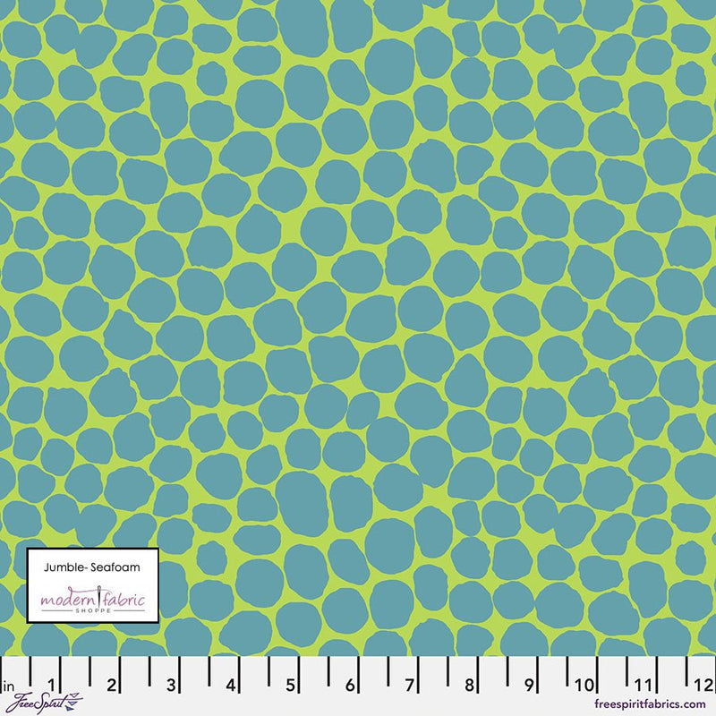 Kaffe Fassett February 2022 Collective- Brandon Mably- Jumble PWBM053.SEAFOAM- Half Yard