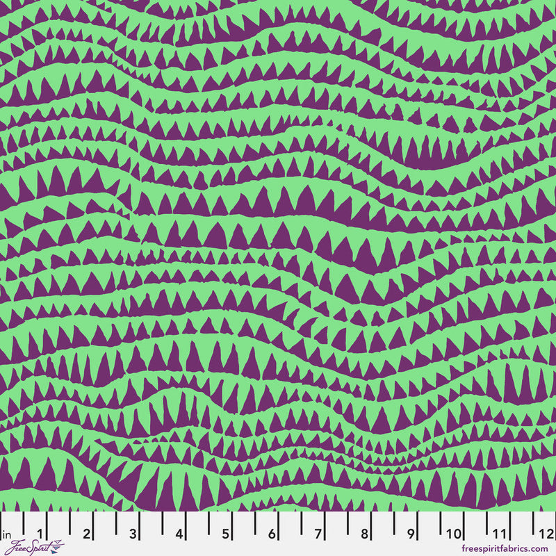PRE-Order Kaffe Fassett February 2027 Collective- Sharks Teeth PWBM060.AQUA- Half Yard