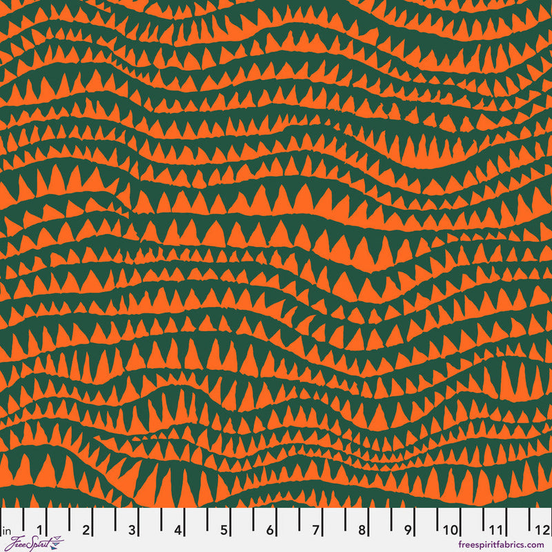 PRE-Order Kaffe Fassett February 2027 Collective- Sharks Teeth PWBM060.EMERALD- Half Yard