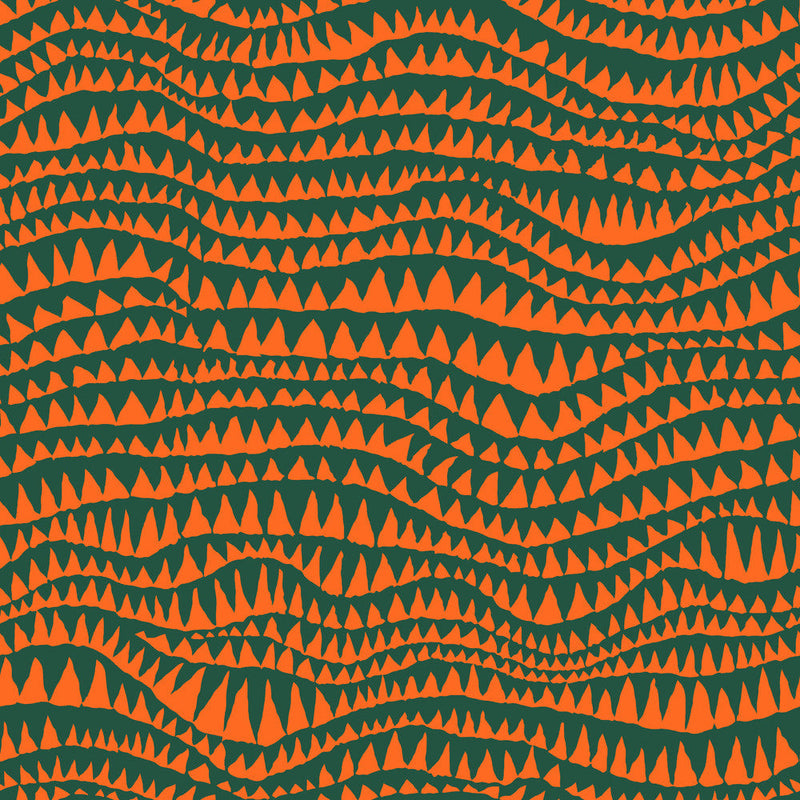 PRE-Order Kaffe Fassett February 2027 Collective- Sharks Teeth PWBM060.EMERALD- Half Yard