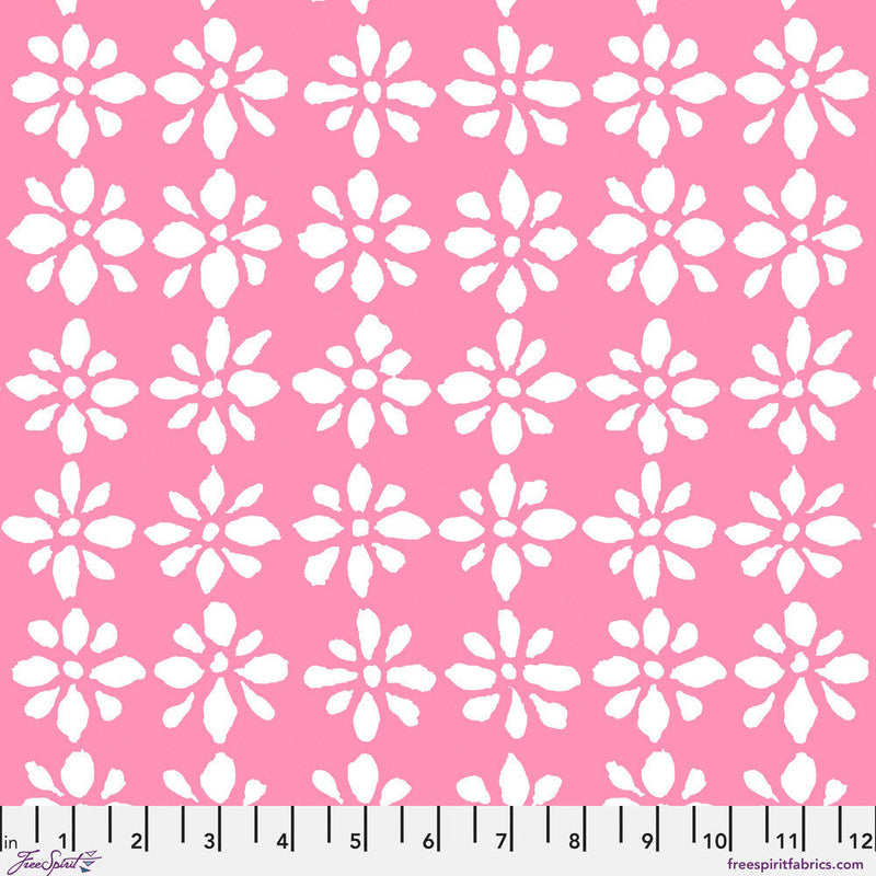 PRE-Order Kaffe Fassett February 2027 Collective- Snow Flower PWBM094.PINKWHITE- Half Yard