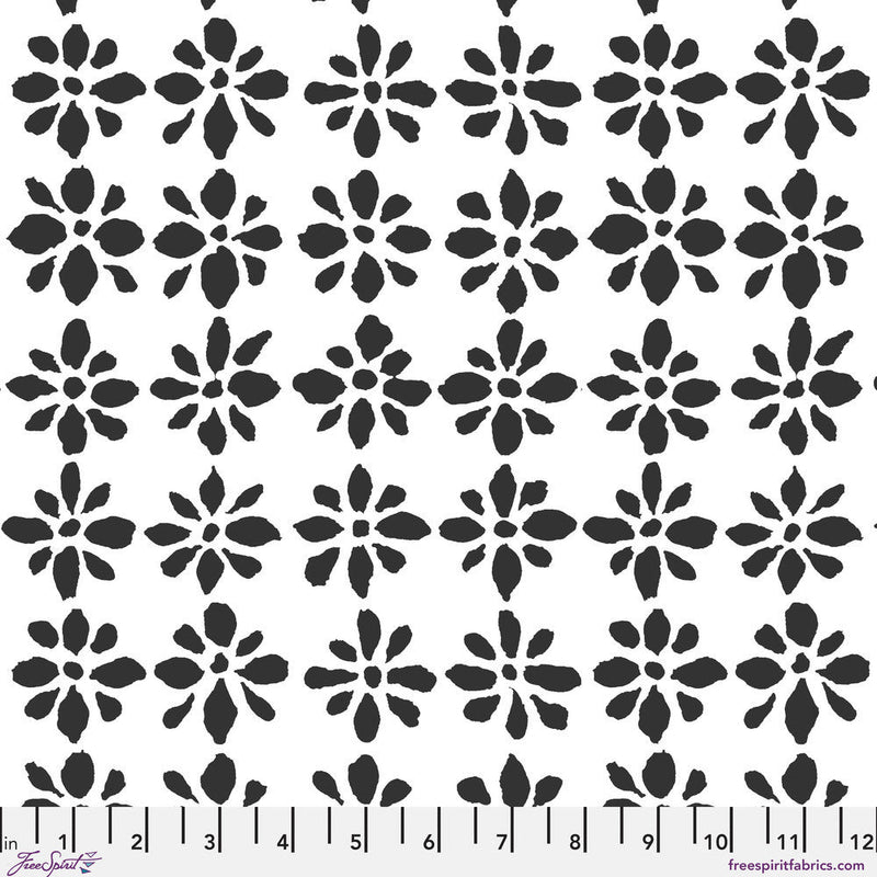 PRE-Order Kaffe Fassett February 2027 Collective- Snow Flower PWBM094.WHITEBLACK- Half Yard