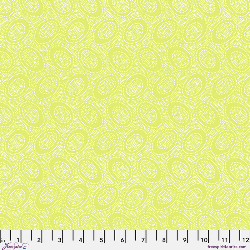 PRE-Order Kaffe Fassett February 2027 Collective- Aboriginal Dot PWGP071.CELERY- Half Yard