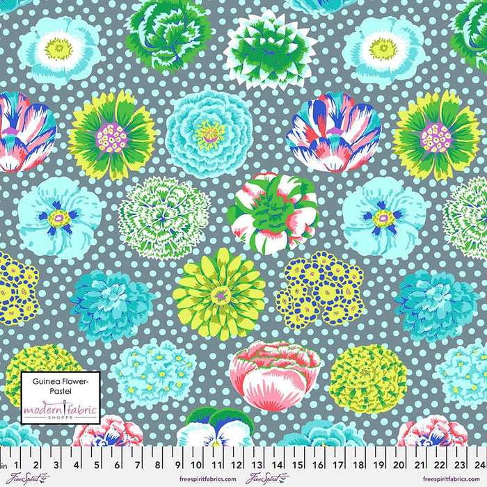 Kaffe Fassett August 2022 Collective- Big Blooms PWGP091.PASTEL- Half Yard