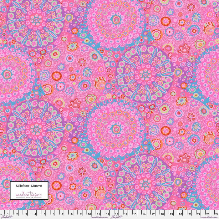 Kaffe Fassett Collective- Millefiore PWGP092.MAUVE- Half Yard