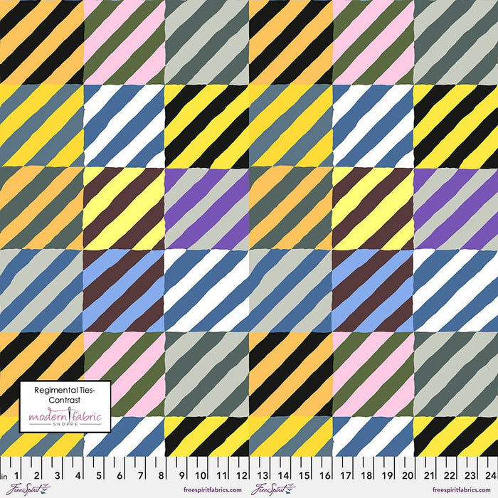 Kaffe Fassett February 2022 Collective-Kaffe Fassett- Regimental Ties PWGP189.CONTRAST- Half Yard