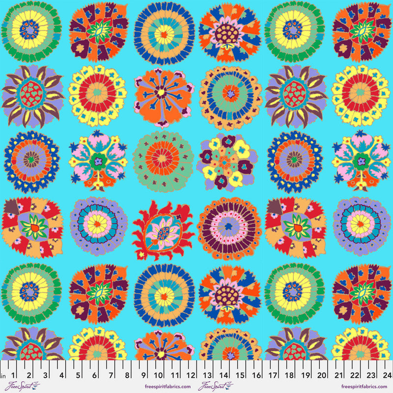 Kaffe Fassett Collective- Carpet Cookie PWGP192.SKY- Half Yard