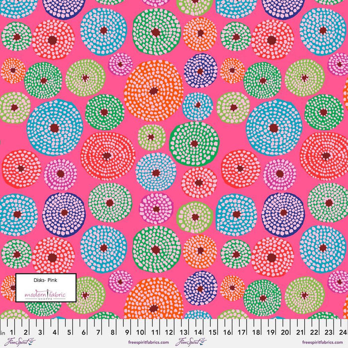 Kaffe Fassett February 2023 Collective- Disks- PWGP193.PINK- Half Yard