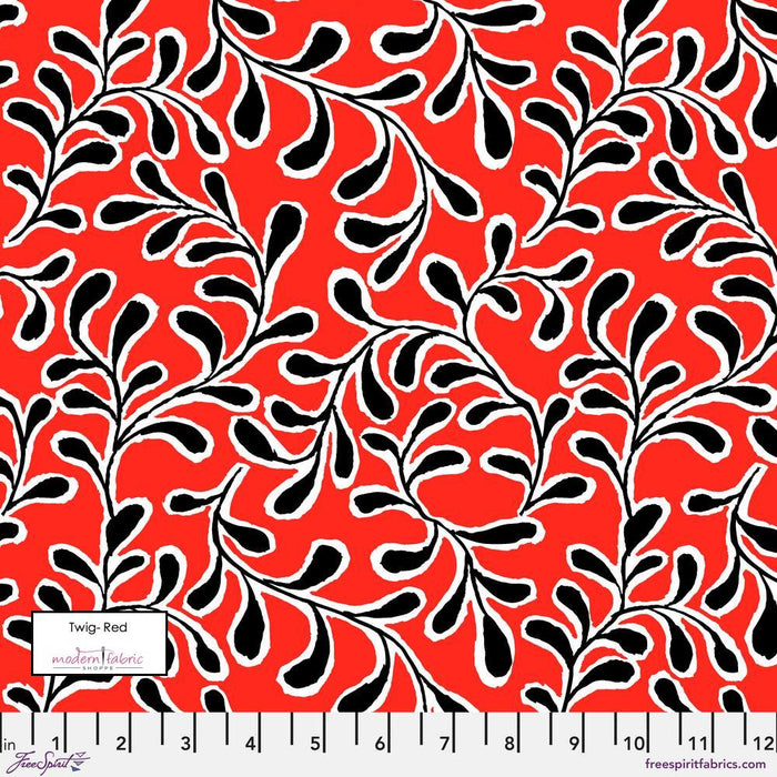 Kaffe Fassett February 2023 Collective- Twig- PWGP196.RED- Half Yard