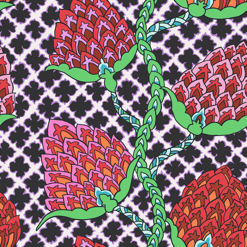 Kaffe Fassett Collective- Paisley Flower PWGP200.CONTRAST- Half Yard