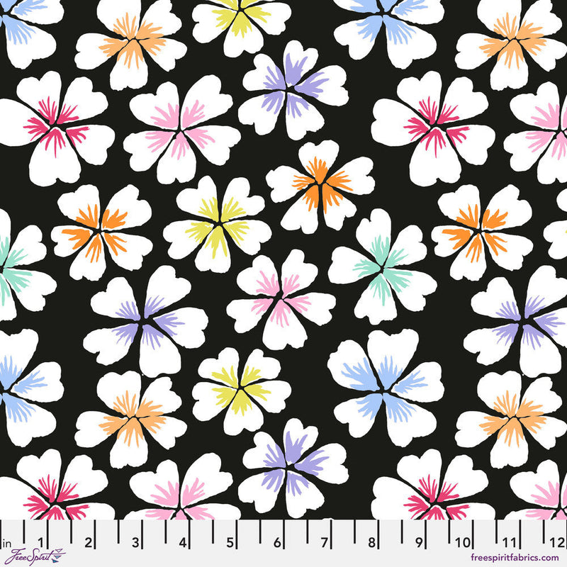 Kaffe Fassett Collective- Petals PWGP201.BLACK- Half Yard