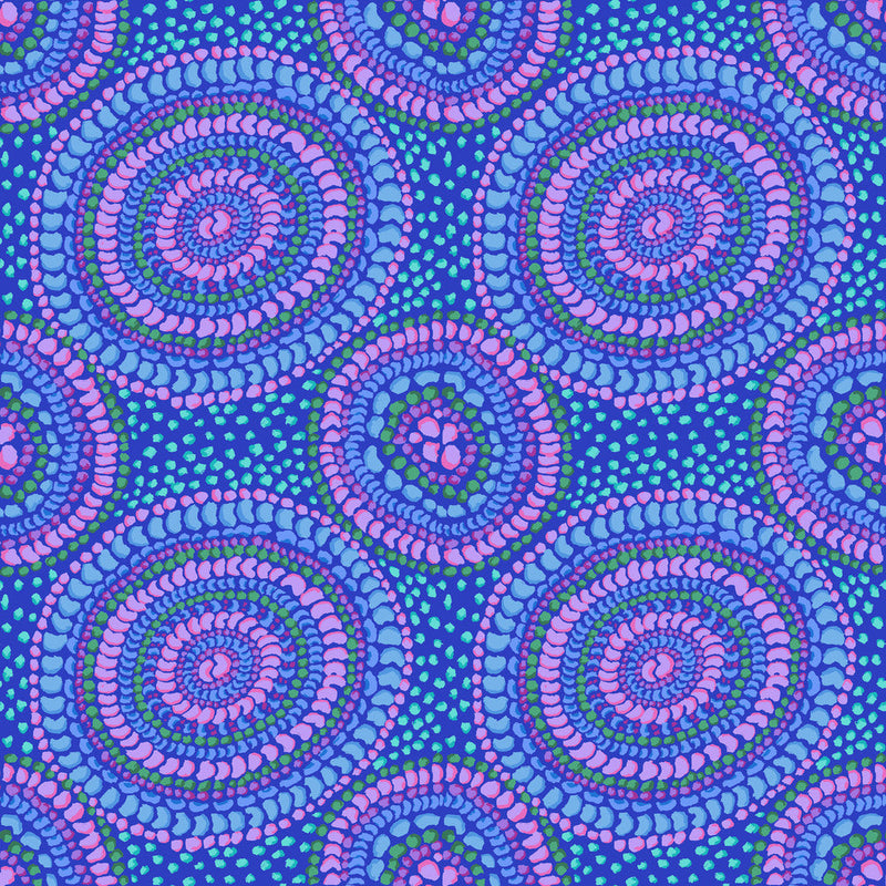 PRE-Order Kaffe Fassett February 2027 Collective- Bean Mosaic  PWGP217.BLUE- Half Yard