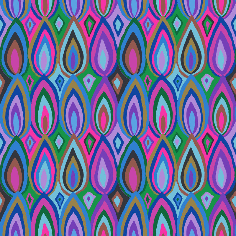 PRE-Order Kaffe Fassett February 2027 Collective- Flame  PWGP219.COOL- Half Yard