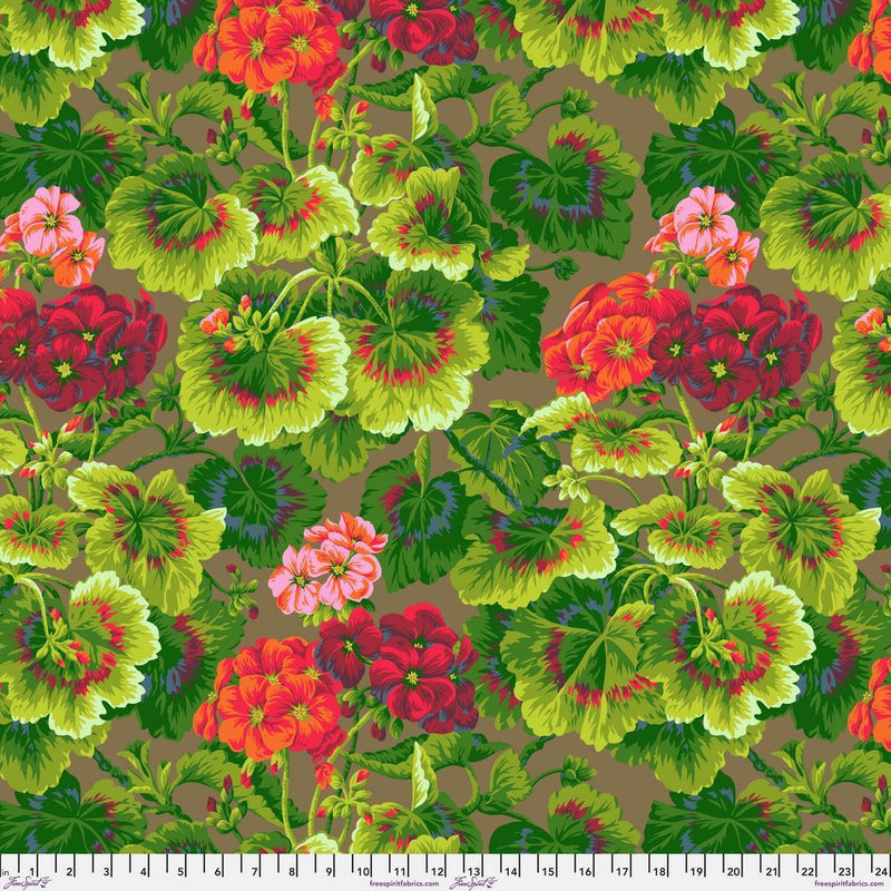 PRE-Order Kaffe Fassett February 2027 Collective- Geranium PWPJ007.TOBACCO- Half Yard