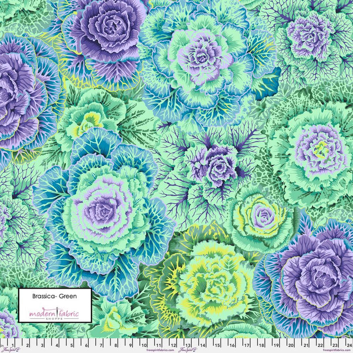 Kaffe Fassett Collective- Philip Jacobs- Brassica PWPJ051.GREEN- Half Yard