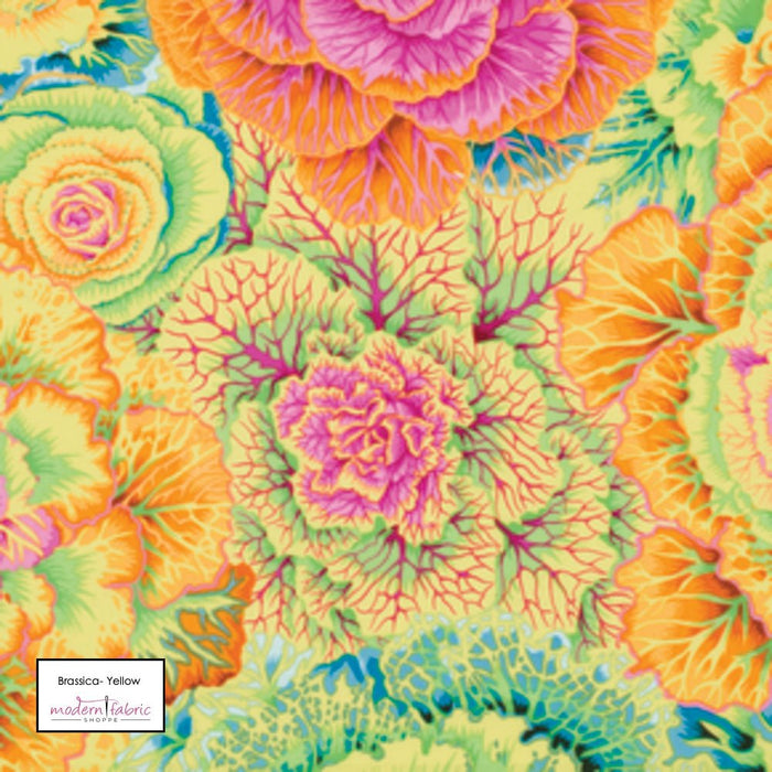 Kaffe Fassett Collective- Philip Jacobs- Brassica PWPJ051.YELLOW- Half Yard