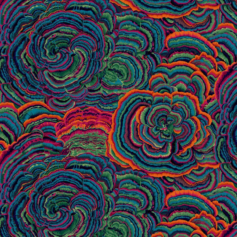 PRE-Order Kaffe Fassett February 2027 Collective- Tree Fungi PWPJ082.TEAL- Half Yard