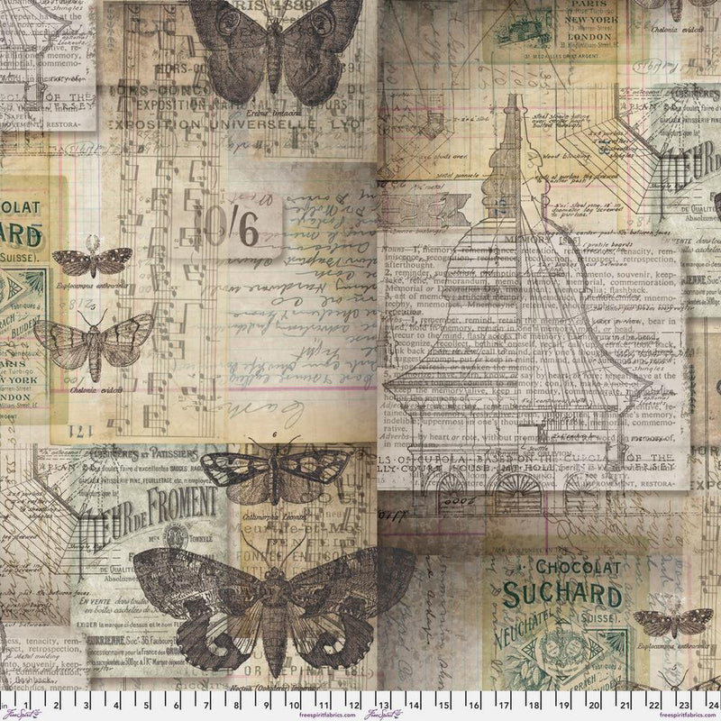 Tim Holtz- Electric Elements- Melange PWTH001.NEUTRAL- Half Yard