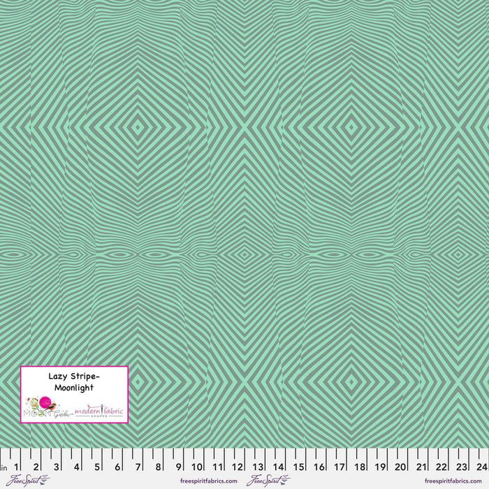 Tula Pink Moon Garden- Lazy Stripe PWTP022.MOONLIGHT- Half Yard