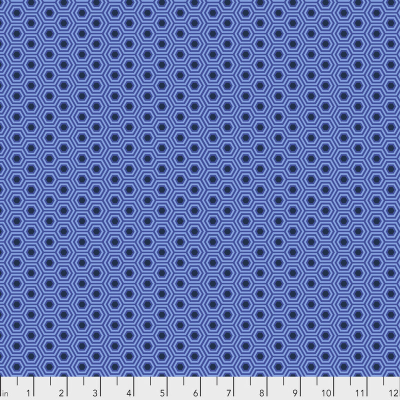 Tula Pink- True Colors Hexy- PWTP150.DEEPSEA- Half Yard