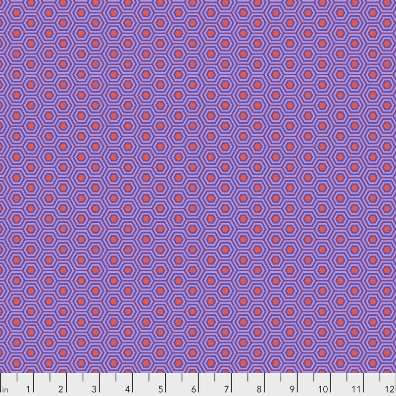 Tula Pink- True Colors Hexy- PWTP150.FIREFISH- Half Yard