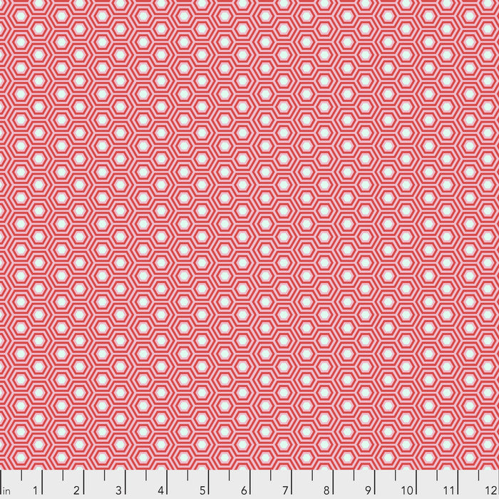 Tula Pink- True Colors Hexy- PWTP150.FLAMINGO- Half Yard
