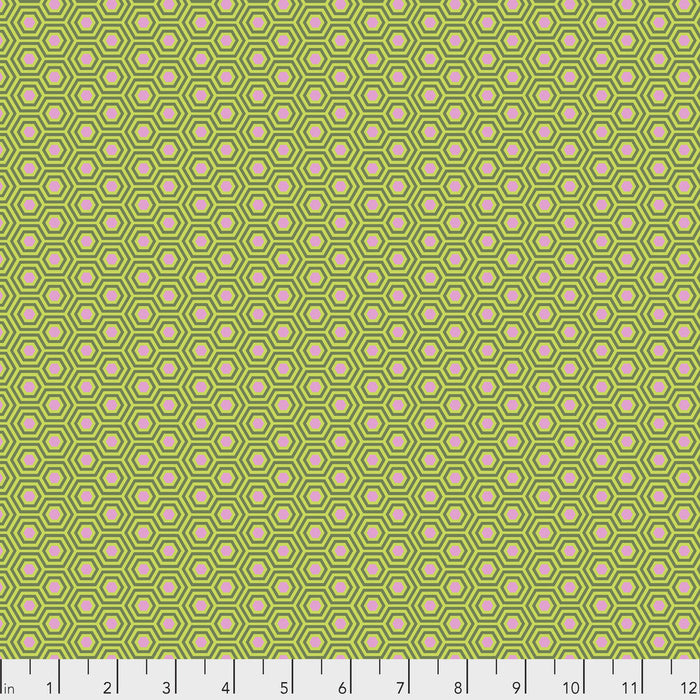 Tula Pink- True Colors Hexy- PWTP150.JUNIPER- Half Yard