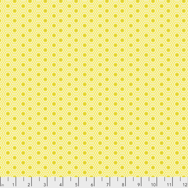 Tula Pink- True Colors Hexy- PWTP150.SUNSHINE- Half Yard