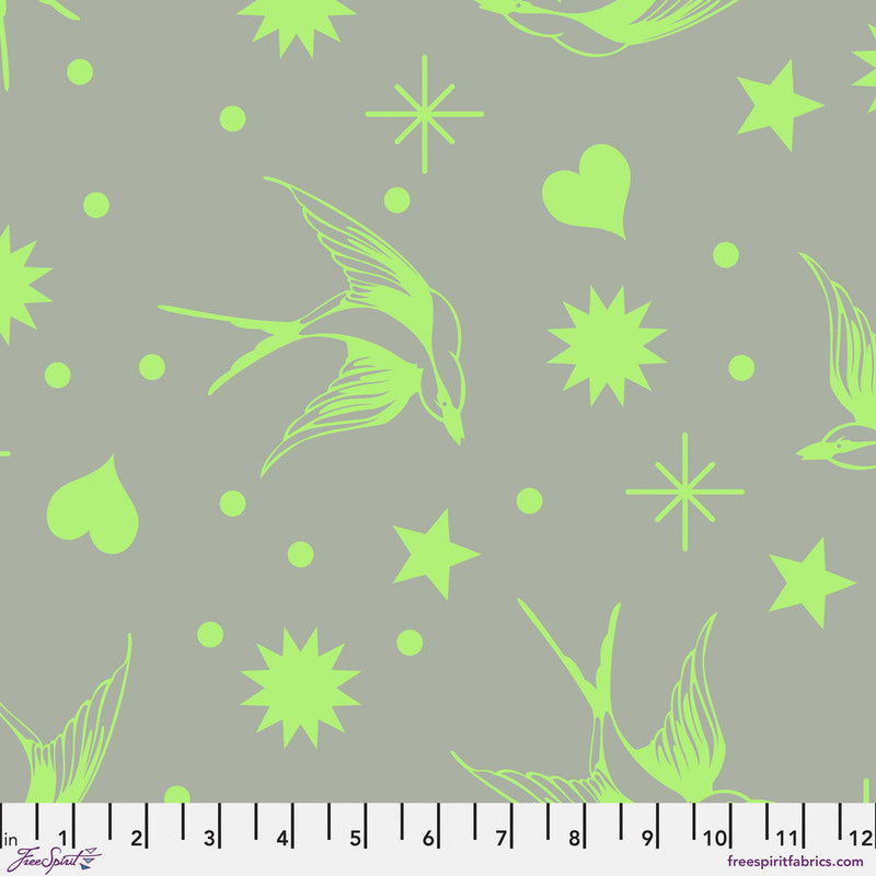 Tula Pink Neon True Colors- Fairy Flakes PWTP157.KARMA- Half Yard